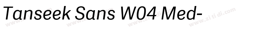 Tanseek Sans W04 Med字体转换
